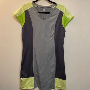 Title Nine Gray and Lime Dress size medium
